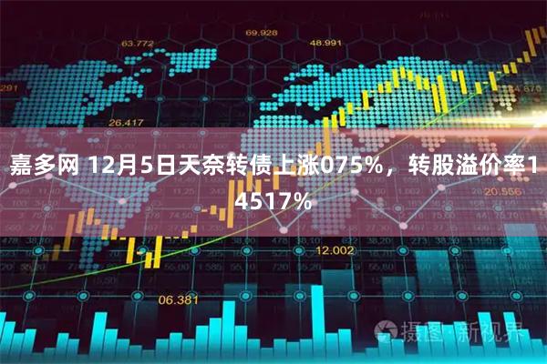 嘉多网 12月5日天奈转债上涨075%，转股溢价率14517%
